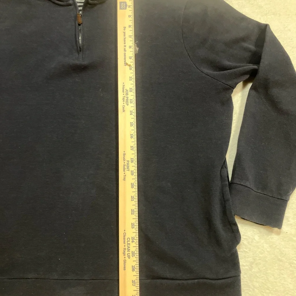 Polo Ralph Lauren Brushed Cotton 1/4 Zip Pullover Sweater Navy Men's  XXL Logo
